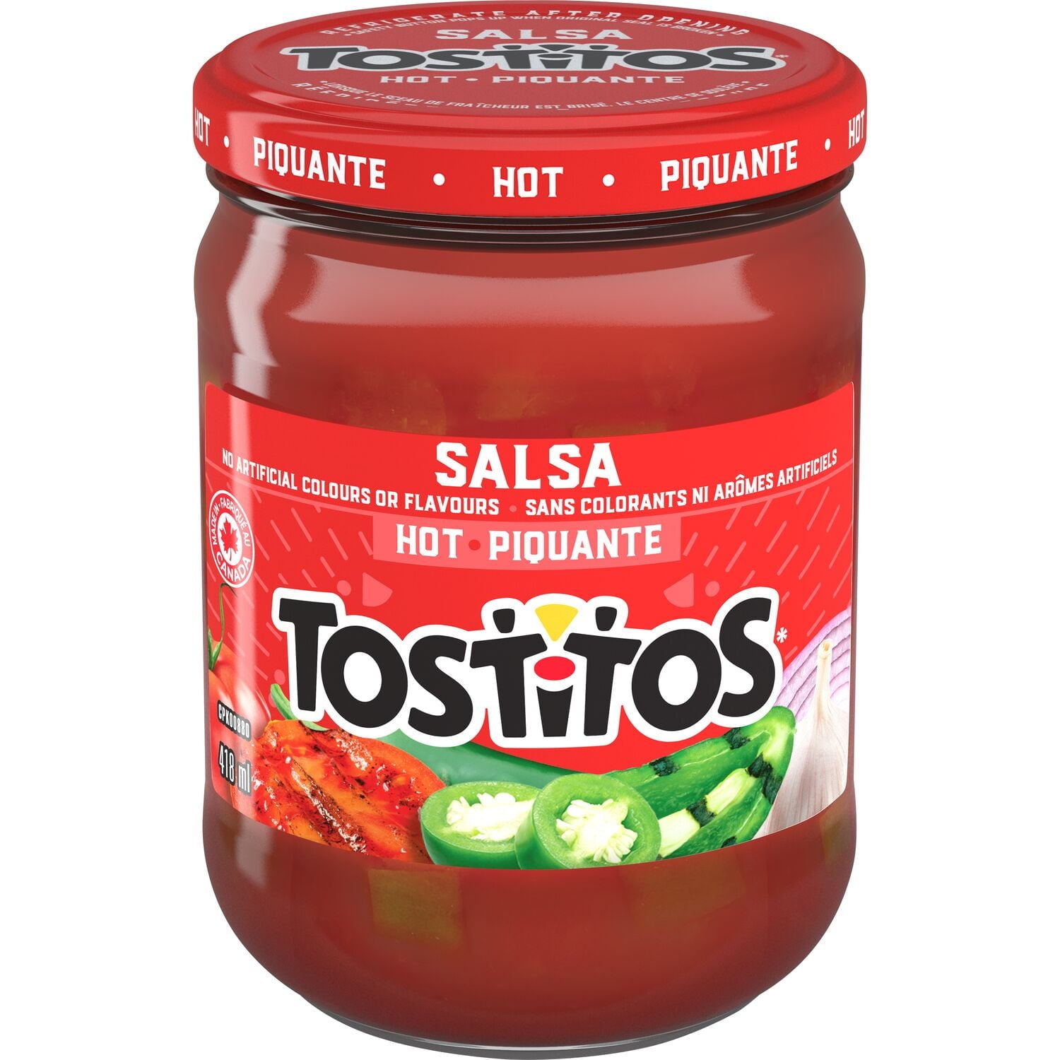 Tostitos Hot Salsa Dip, 418ml/14.1oz  Back