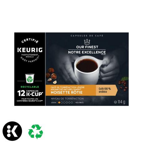 Our Finest Roasted Hazelnut Keurig K-Cup Pods, 12ct., {Imported from Canada}