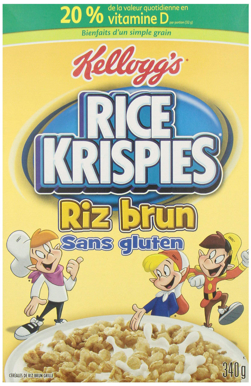Rice Krispies, Gluten Free Cereal, 340g/12oz., {Imported from Canada}