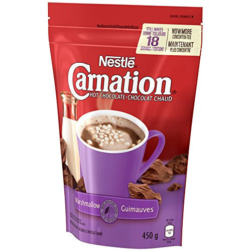 Nestle Carnation Hot Chocolate Marshmallow Mix, 450g/15.9oz, (Imported from Canada)