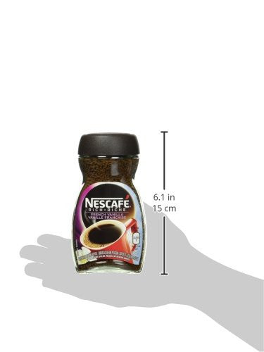 NESCAFE Rich French Vanilla, Instant Coffee, 100g Jar {Imported from Canada}