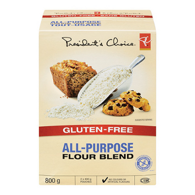President's Choice Gluten-Free All-Purpose Flour Blend, 800g/1.8lbs, {Imported from Canada}