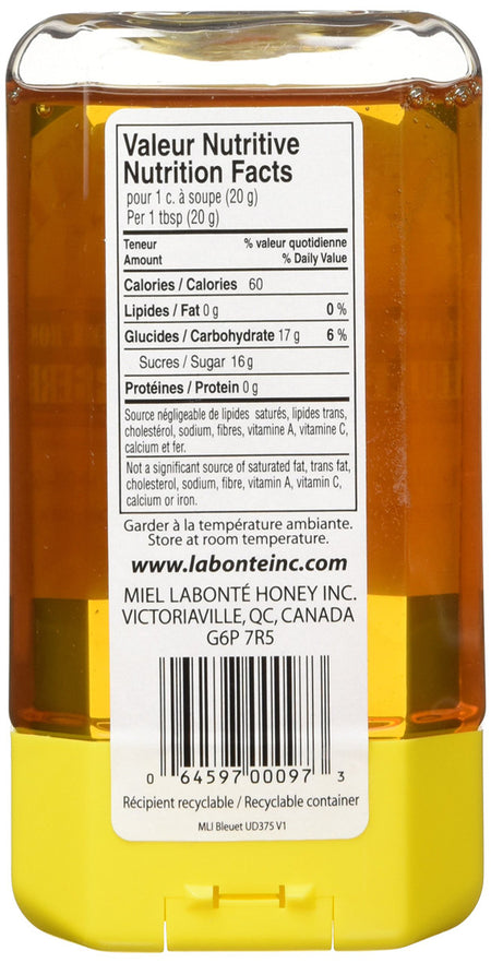 Labonte, Blueberry, Liquid Honey, 375g/13.2oz., {Imported from Canada}