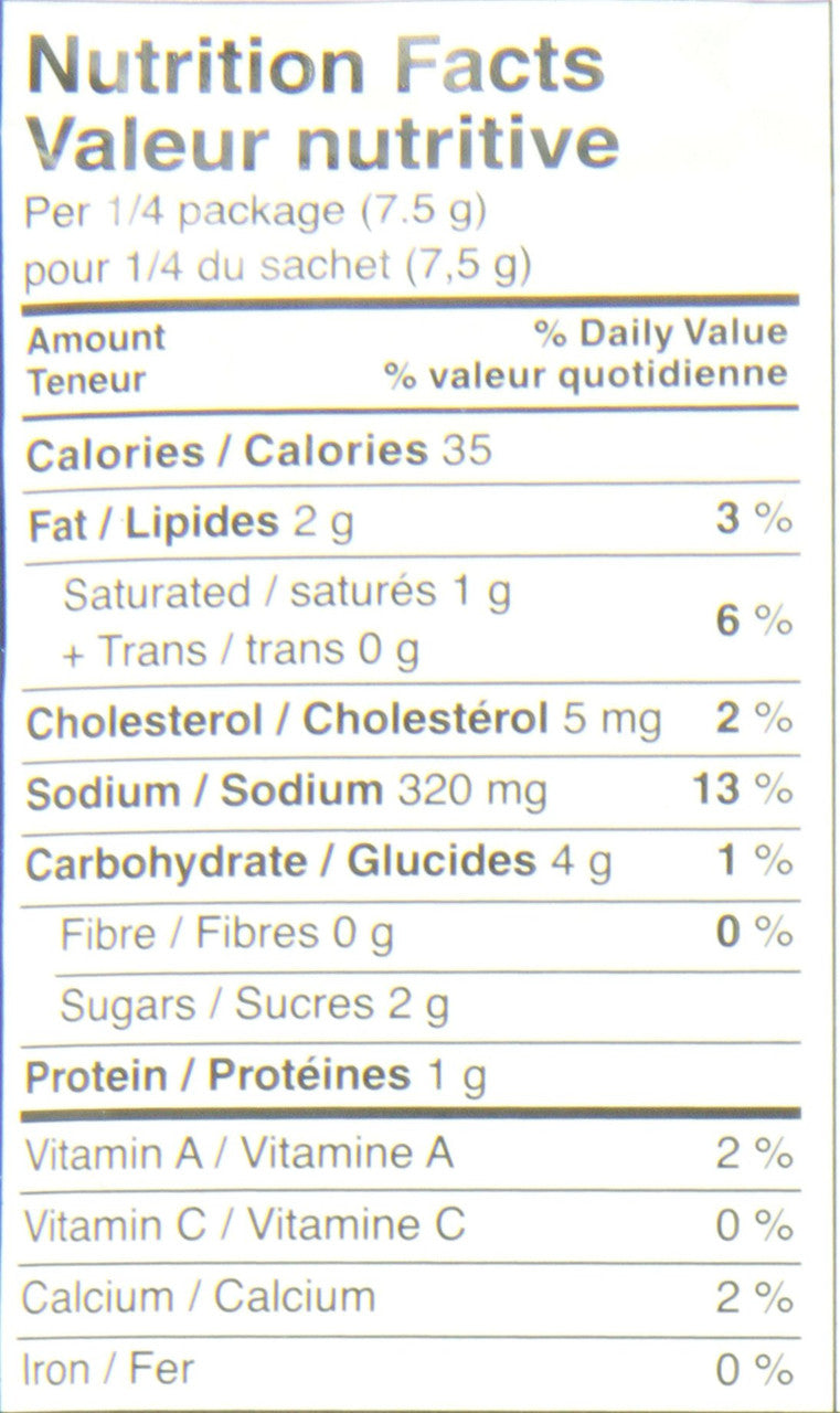 Club House, Garlic Alfredo Sauce, 30g/1.1 oz., {Imported from Canada}