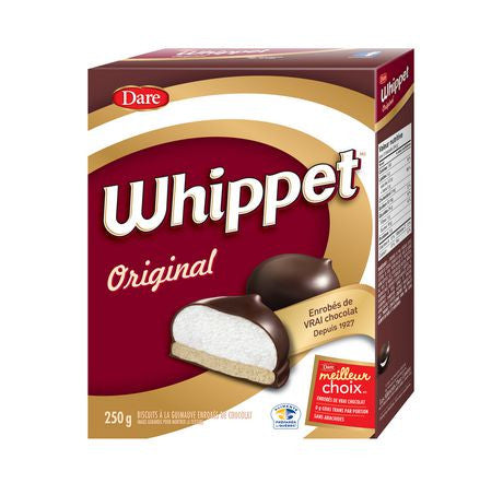 Dare Whippet Chocolate Covered Mashmallow Cookies 250g (Imported from Canada)