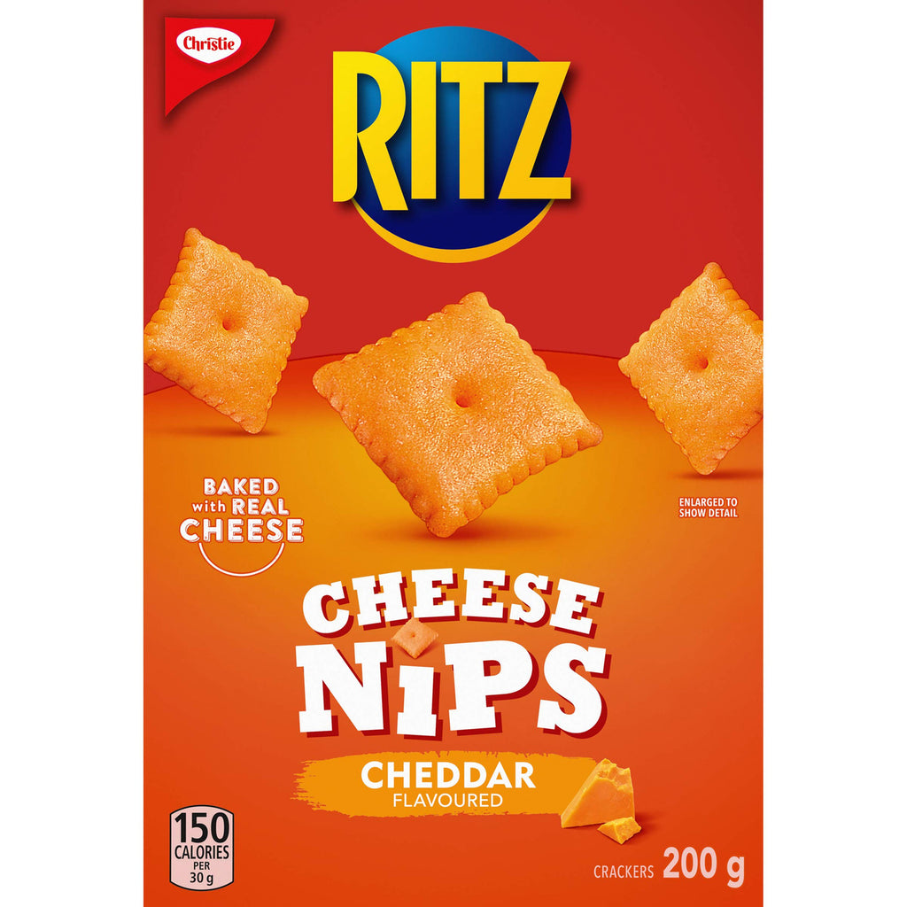 Christie Ritz Cheese Nips Crackers, 200g/7.1oz {Imported from Canada}