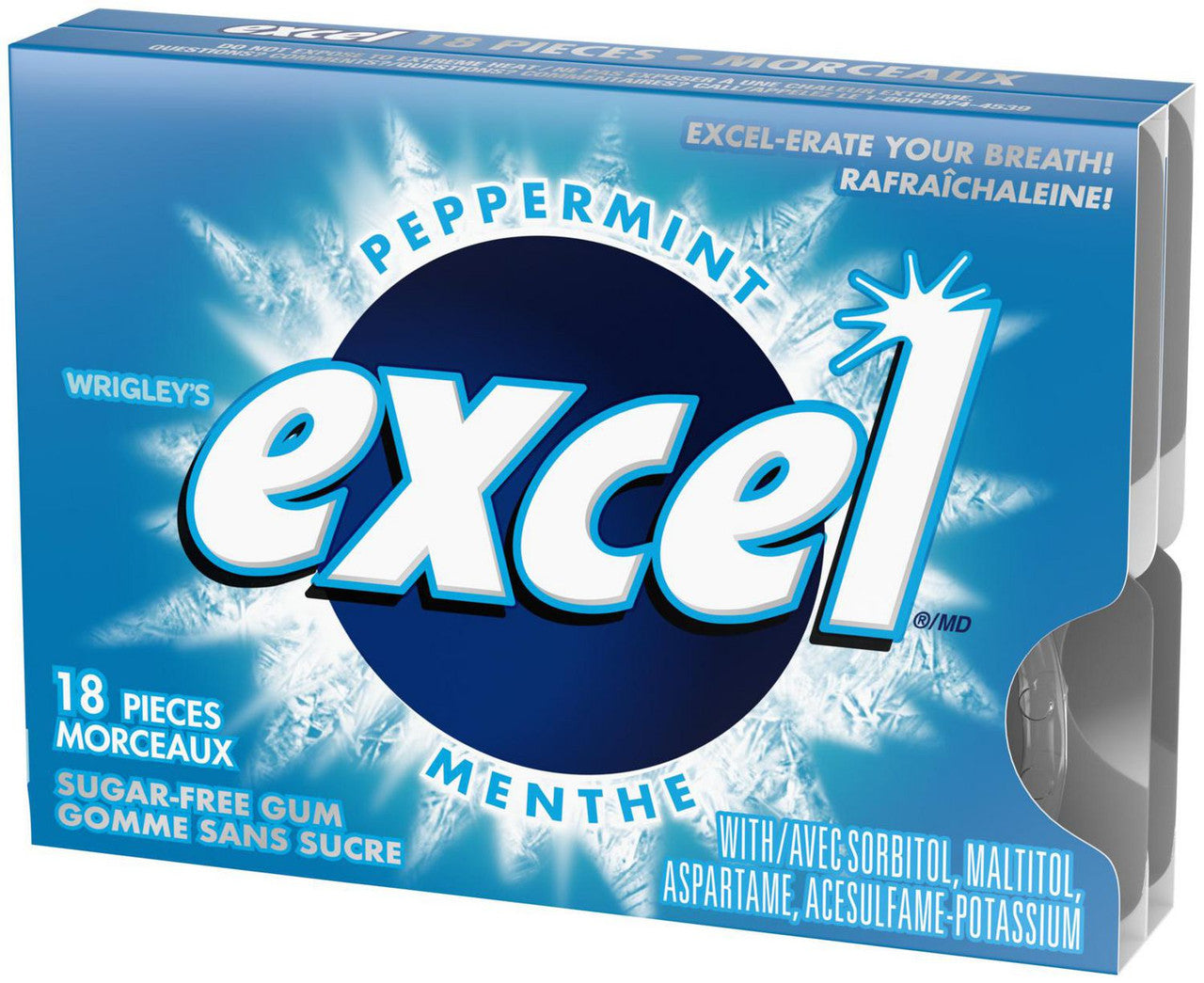 Excel Variety Pack 54-Pieces of Gum, 3 x 18ct {Imported from Canada}