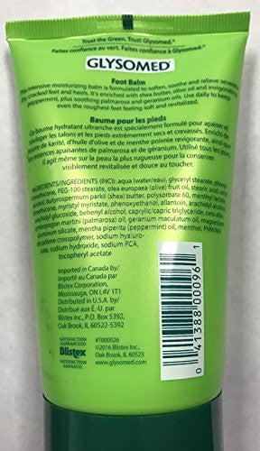 Glysomed Foot Balm, 120ml/4.1 fl. oz., (2pk) {Imported from Canada}