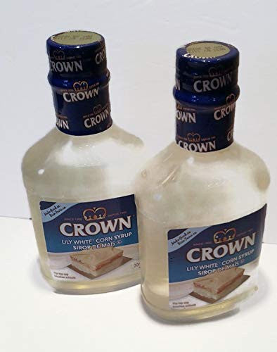 Crown White Corn Syrup, 2- 500mL/16.9 fl. oz, Bottles, {Imported from Canada}