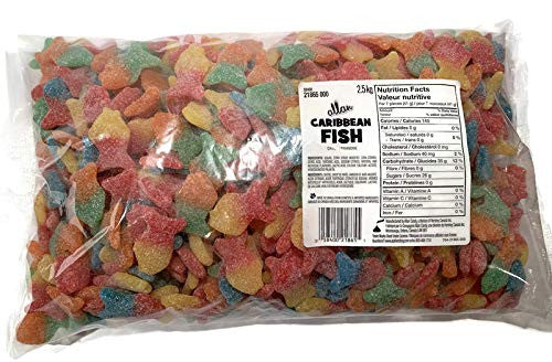 Allan Caribbean Fish Gummy Candies, 2.5kg/5.5lb., Bag, Perfect for Fish Lovers, {Imported from Canada}