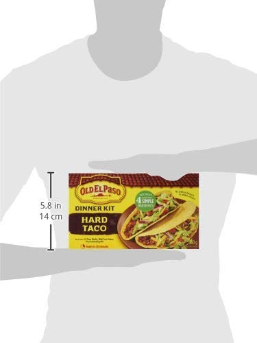 Old El Paso Hard and Soft Taco Kit, 12ct, 340g Imported from Canada