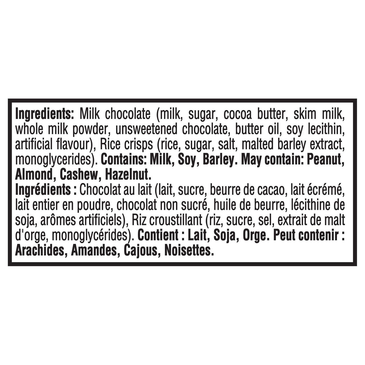 Cadbury Dairy Milk Crispy Rice Bar, 90g/3.2 oz., {Imported from Canada}