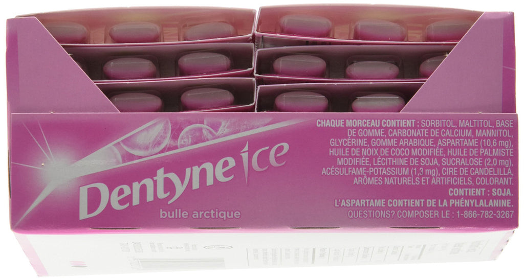 Dentyne Ice, Arctic Bubble Sugar Free Pellet Gum - 12x12/144ct {Canadian}