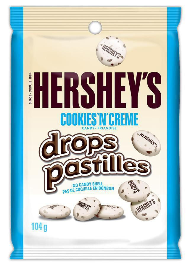 Hershey's Cookies 'N' Creme Drops Candy, 104g/3.7 oz., {Imported from Canada}