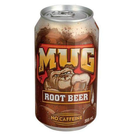 MUG Root Beer, 355mL/12 fl. oz., Cans, 12 Pack, {Imported from Canada}