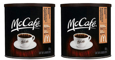 McCafe Premium Roast Ground Coffee 950g/33.5 oz Canister (2pk) {Imported from Canada}
