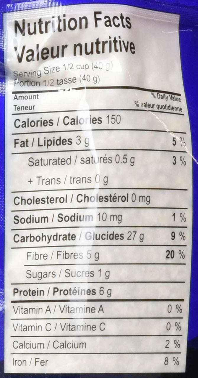 Only Oats Pure Whole Grain Quick Oat Flakes, 1Kg/2.2lbs. {Imported from Canada}