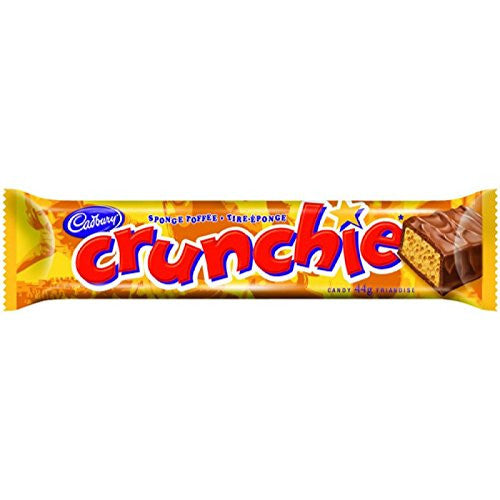 Cadbury Crunchie Chocolate Bars, Lot of 6, 44g/1.6 oz., Each {Imported from Canada}