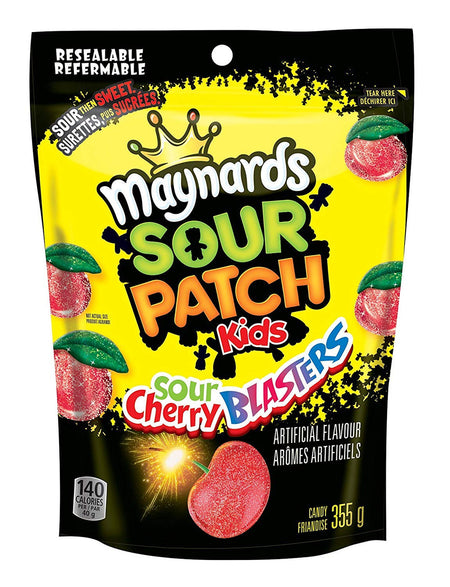 Maynards Sour Cherry Blasters Candy, 355g/12.5 oz {Imported from Canada}