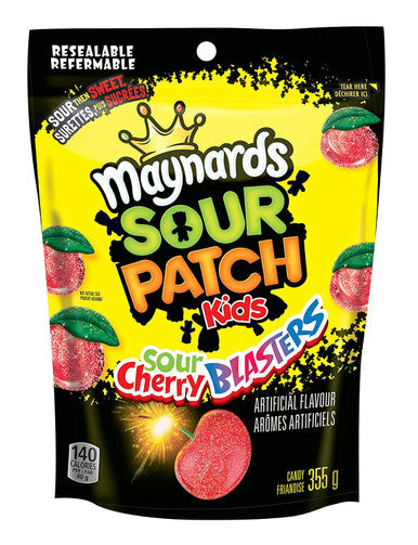 Maynards Sour Cherry Blasters Candy, 355g/12.5 oz {Imported from Canada}