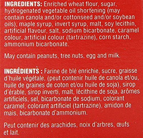 LB Canadian Maple Leaf Sugar Cream / Creme Snack Cookies (2 Pack) Candy Treat 400Grams 14 Ounce