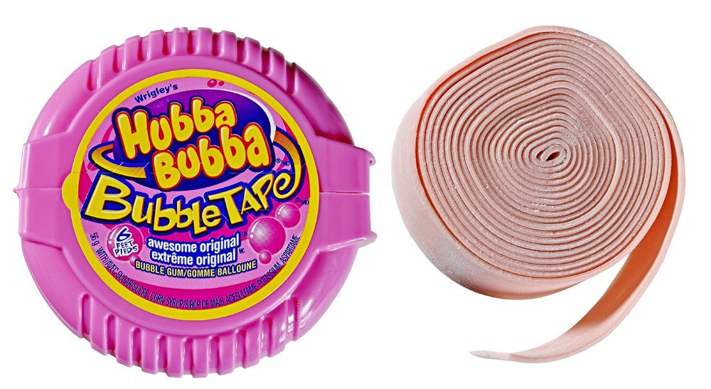 Hubba Bubba Bubble Tape, Awesome Original, 6 Feet of Gum, (12pk) {Canadian}