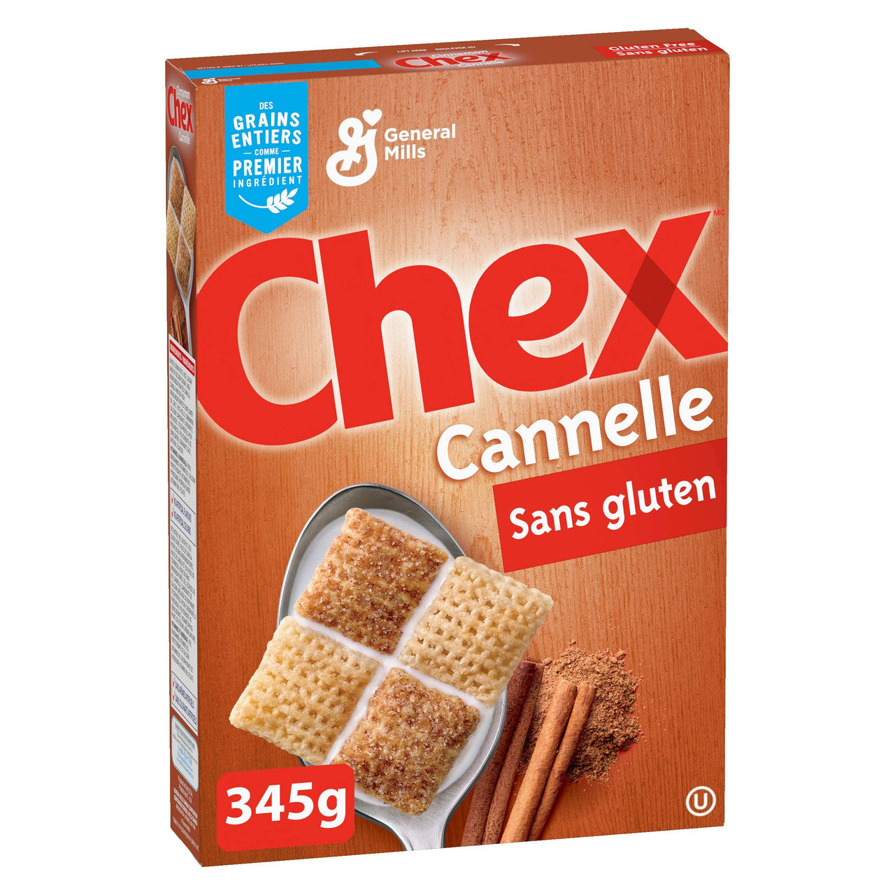 Chex Gluten Free Cinnamon Cereal, 345g/12.1oz, (Imported from Canada)