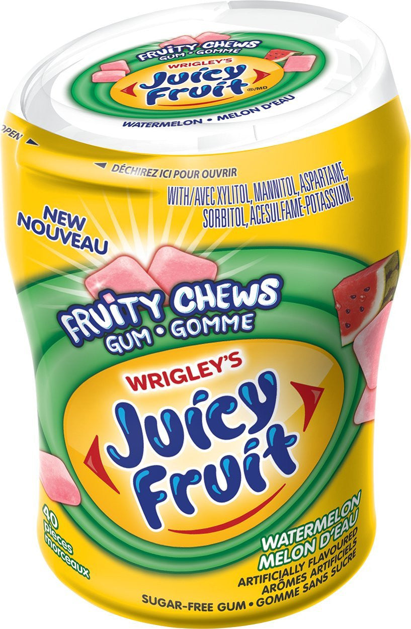 Juicy Fruit Chews (60PC) Watermelon 6ct 360 Pieces of Gum {Canadian}