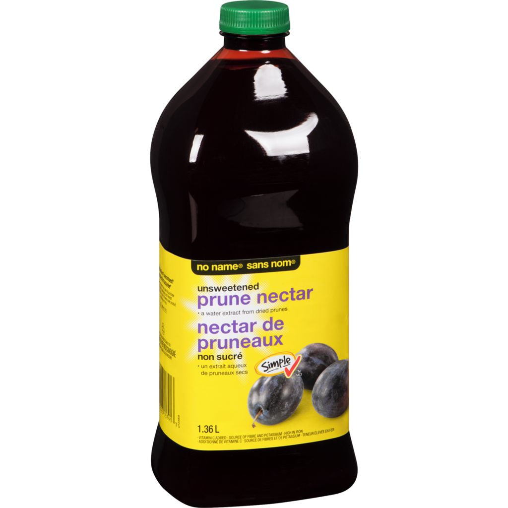 No Name Unsweetened Prune Nectar Juice (1.36L/46 fl.oz.) {Imported from Canada}
