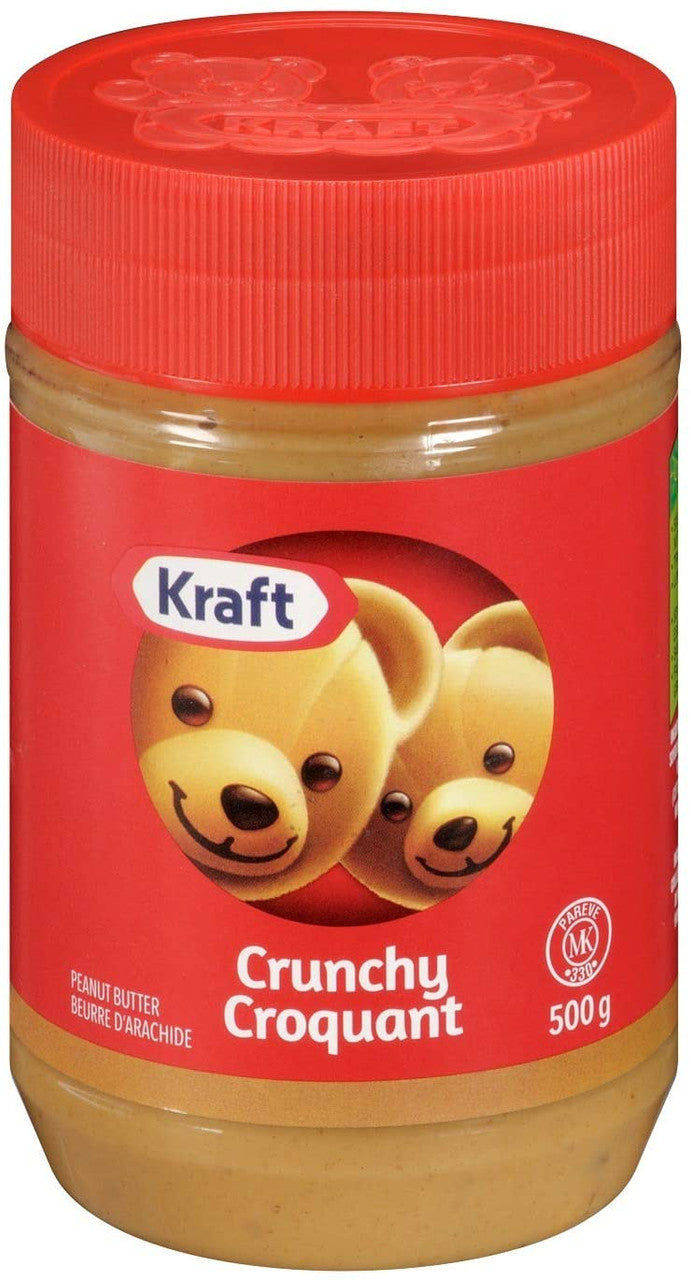 Kraft Peanut Butter, Crunchy, 500g/17.6 oz., Jar {Imported from Canada}
