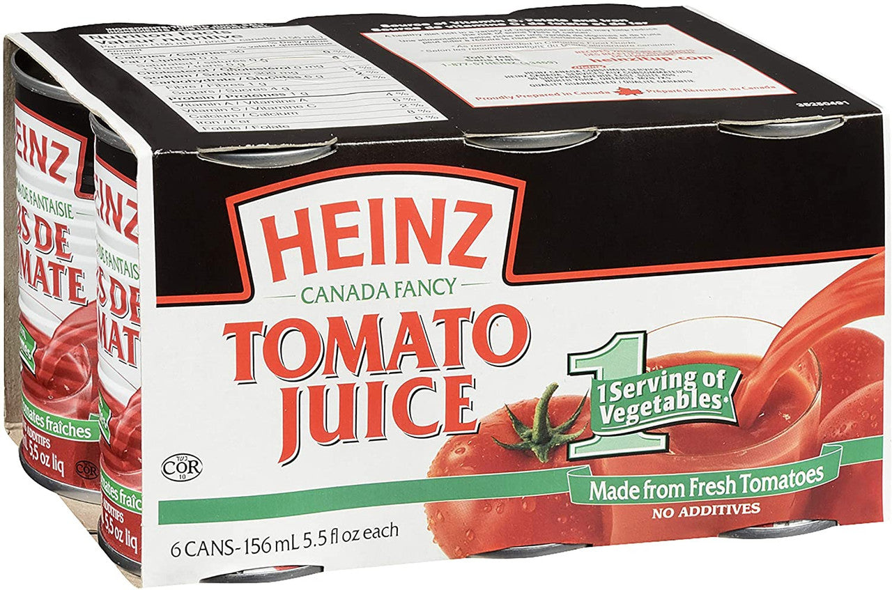 Heinz Tomato Juice Club Pack, 156ML/5.5 fl.oz., Each, 48 Count, {Imported from Canada}