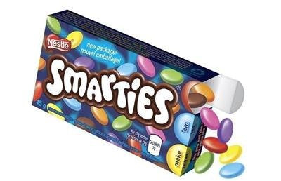 Nestle Smarties candy covered chocolates, 24pk {Imported from Canada}