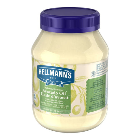 Hellmann's Avocado Oil Mayonnaise Dressing, 710ml/24 fl. oz., {Imported from Canada}