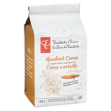 President's Choice Flavoured Ground Coffee - Hazelnut Cream 250g/8.8oz.(Imported from Canada)