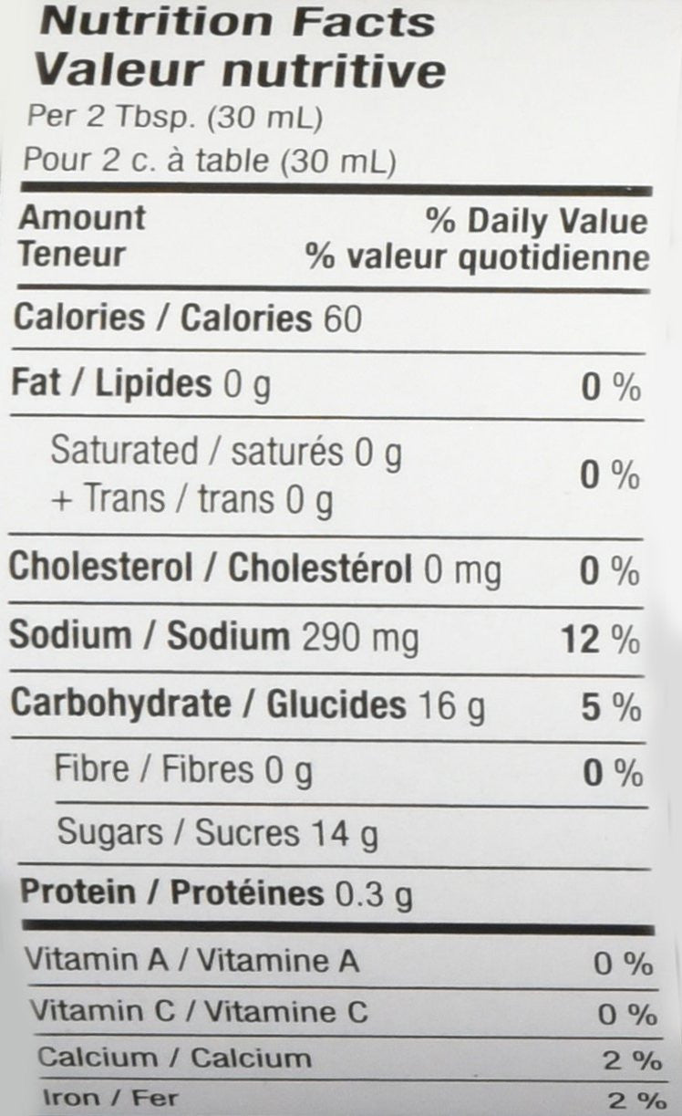 BULL'S-EYE Chicken & Rib Renegade BBQ Sauce, 425ml/14oz. {Imported from Canada}