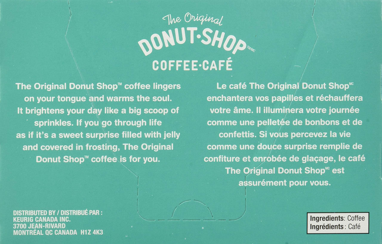 Donut Shop Keurig (12pk) Medium Roast Coffee K-Cup Pods {Imported from Canada}
