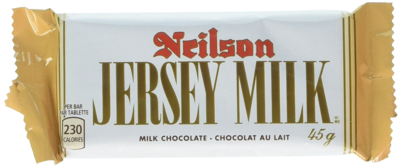 Neilson Jersey Milk,  24pk (45g Per Pack) Chocolate Bars, {Imported from Canada}