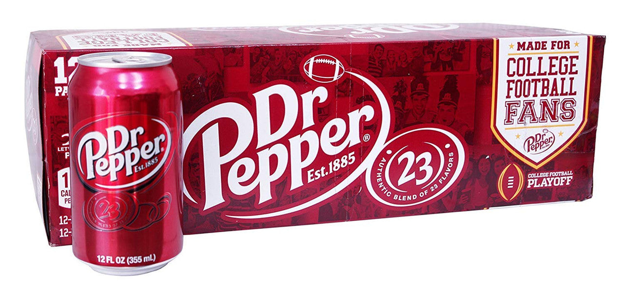 Dr Pepper Soft Drink, 355ml/12 fl. oz.,  12pk, {Imported from Canada}
