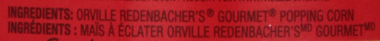 Orville Redenbacher Popcorn - Kernels Original (12 pk, 850g/30 oz.) {Imported from Canada}