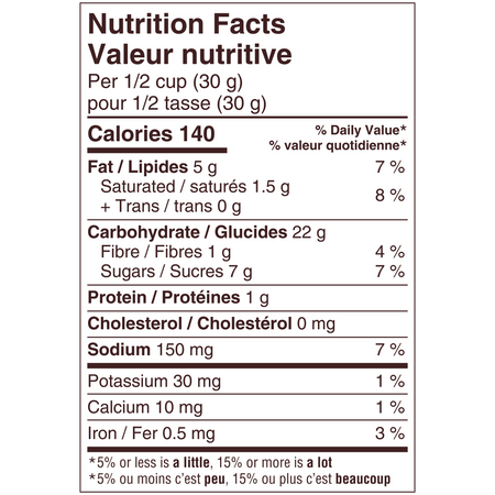 Nutrition facts label for Goldfish Harry Potter Butterbeer Butterscotch Flavored Grahams, 180g/6.3 oz on a green background.