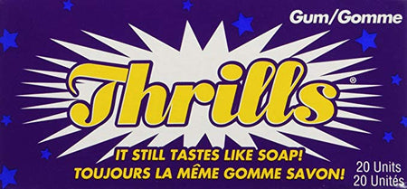 Thrills Chewing Gum, 10 Count - 20 Pack {Imported from Canada}