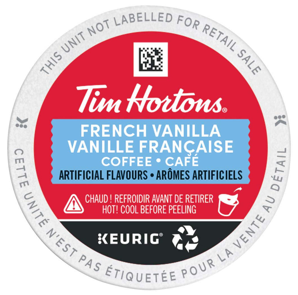 Tim Hortons French Vanilla Coffee, Keurig K-Cup Pods, Flavoured Medium Roast, 30 Count {Imported from Canada}