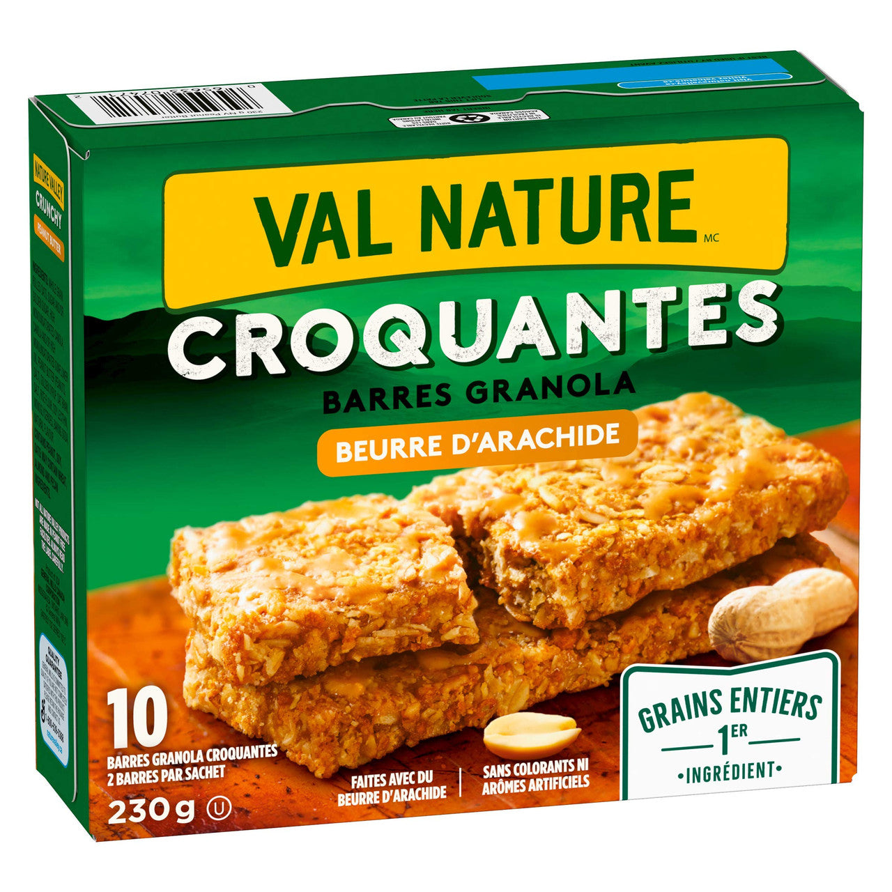 NATURE VALLEY Crunchy Peanut Butter Granola Bars, 10-Count, 230g/8.1 oz., {Imported from Canada}