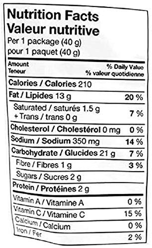 Frito Lay Ketchup Chips Box, 40ct x 40g/1.4 oz., Bags {Imported from Canada}