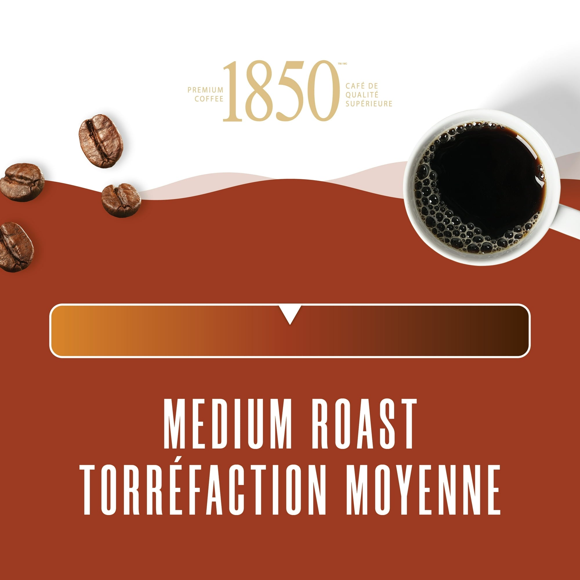 Folgers 1850 Pioneer Blend, Ground Coffee, 340g/12oz. - Medium Roast Scale