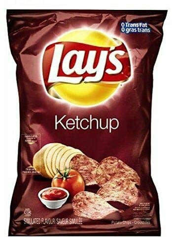 Frito Lays Ketchup Chips, 40ct x 40g/1.4 oz., Bags {Imported from Canada}