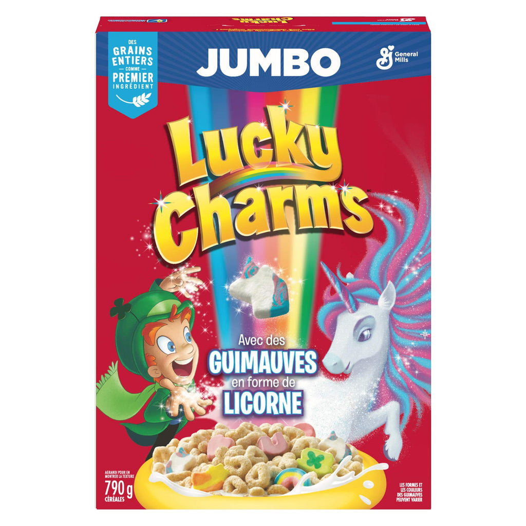 LUCKY CHARMS Cereal Jumbo Box, 790g/27.9 oz., {Imported from Canada}