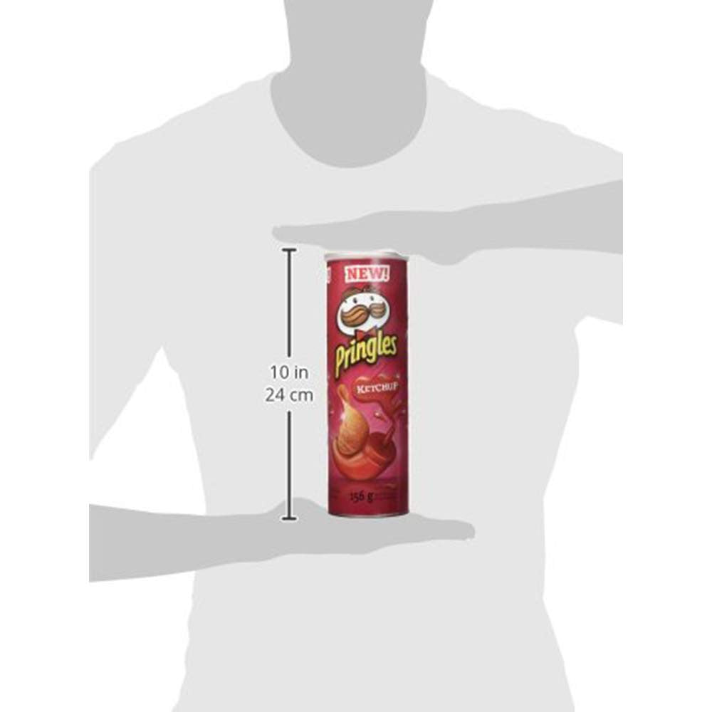 Pringles Ketchup Potato Chips,156g/5.5 oz., (Pack of 3) {Imported from Canada}