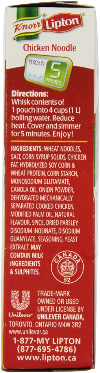 Knorr Lipton Chicken Noodle Dry Soup Mix, 166g/5.9 oz., {Imported from Canada}
