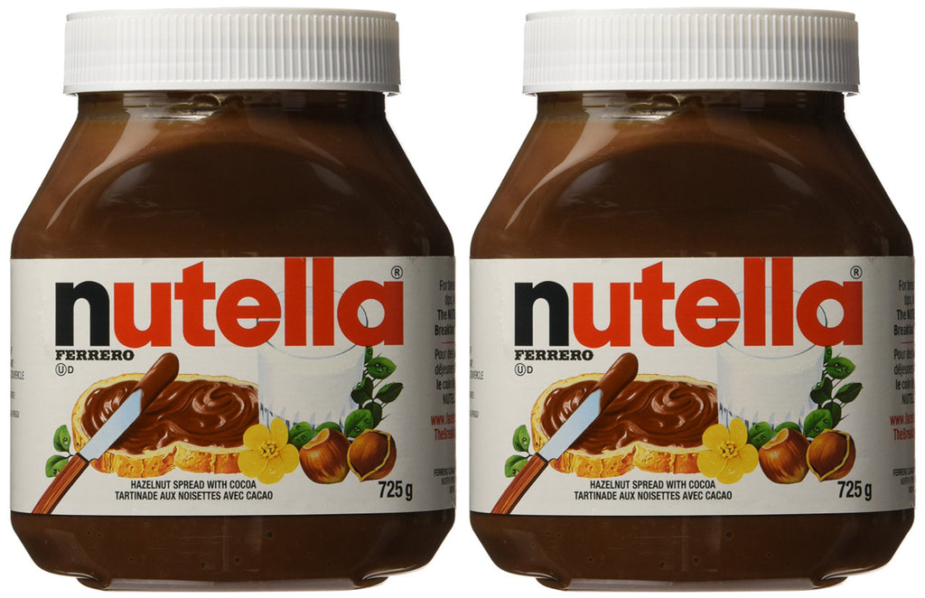 Nutella Hazelnut Chocolate Spread, 725g/25.6 oz., (2 pack) {Imported from Canada}